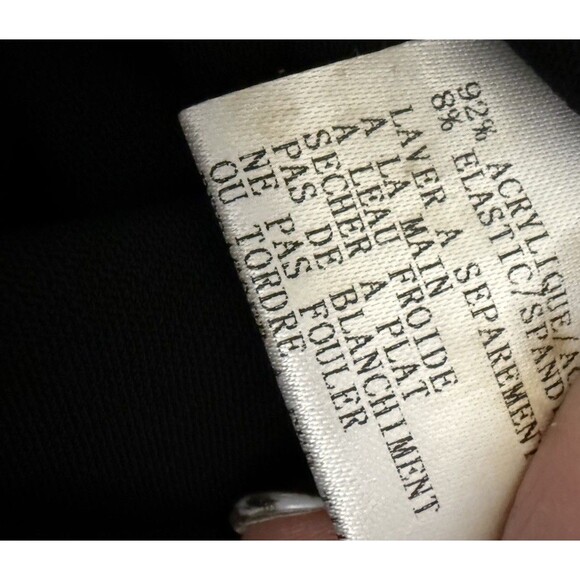 Y2K Mesh Top Grunge Glam Goth 2000s Rhinestones Art to Wear Medium Black - Picture 11 of 12